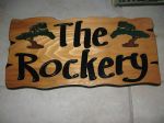 Cottage sign - trees